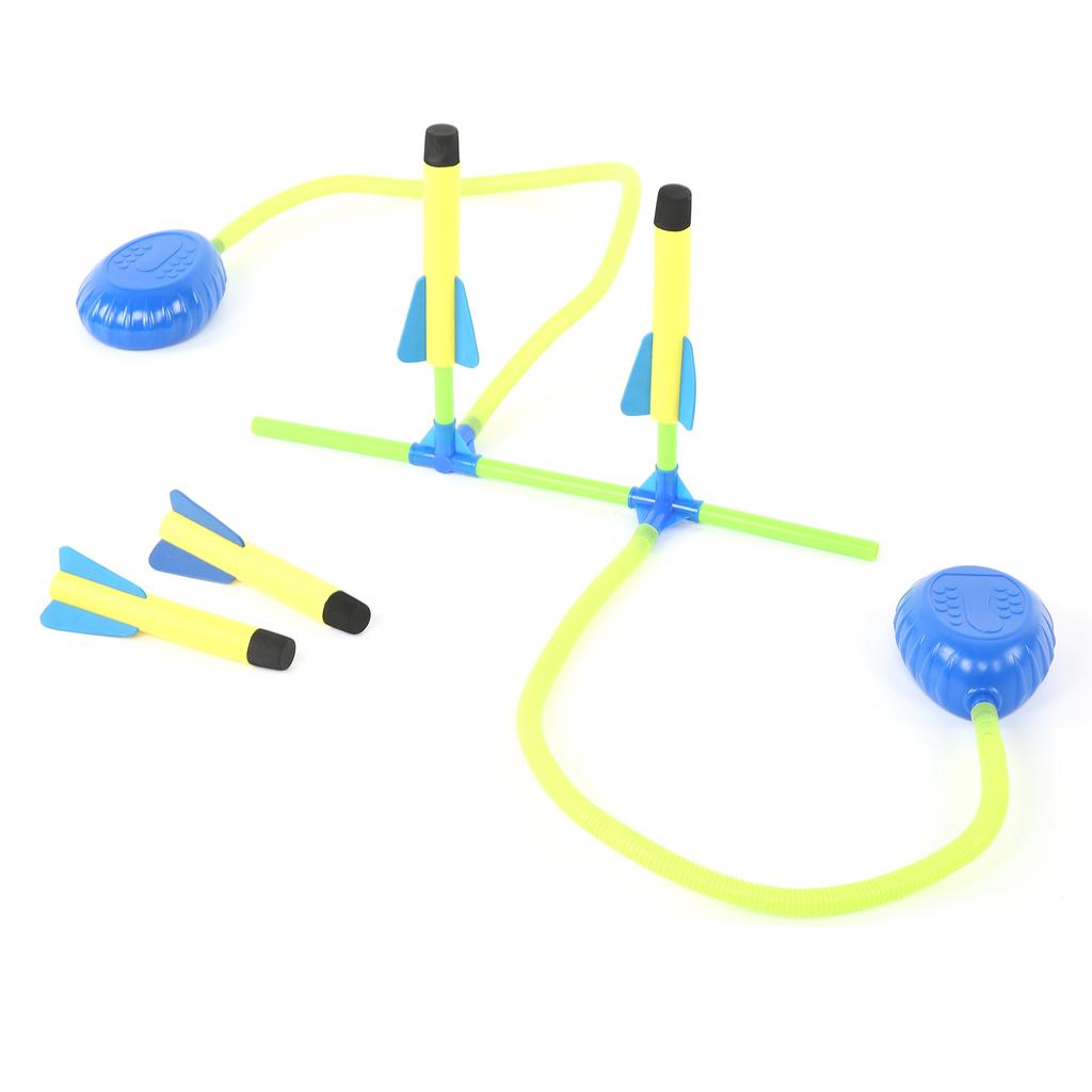 Outdoor Kid Air Pump Jump Rocket for Fun Relaxation 2 Kids Pump Jump Rocket Set for Kids