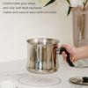 Rustproof Stainless Steel Double Wall Milk Pot Saucepan With Antislip Handle And Whistles Design For Multipurpose Cooking