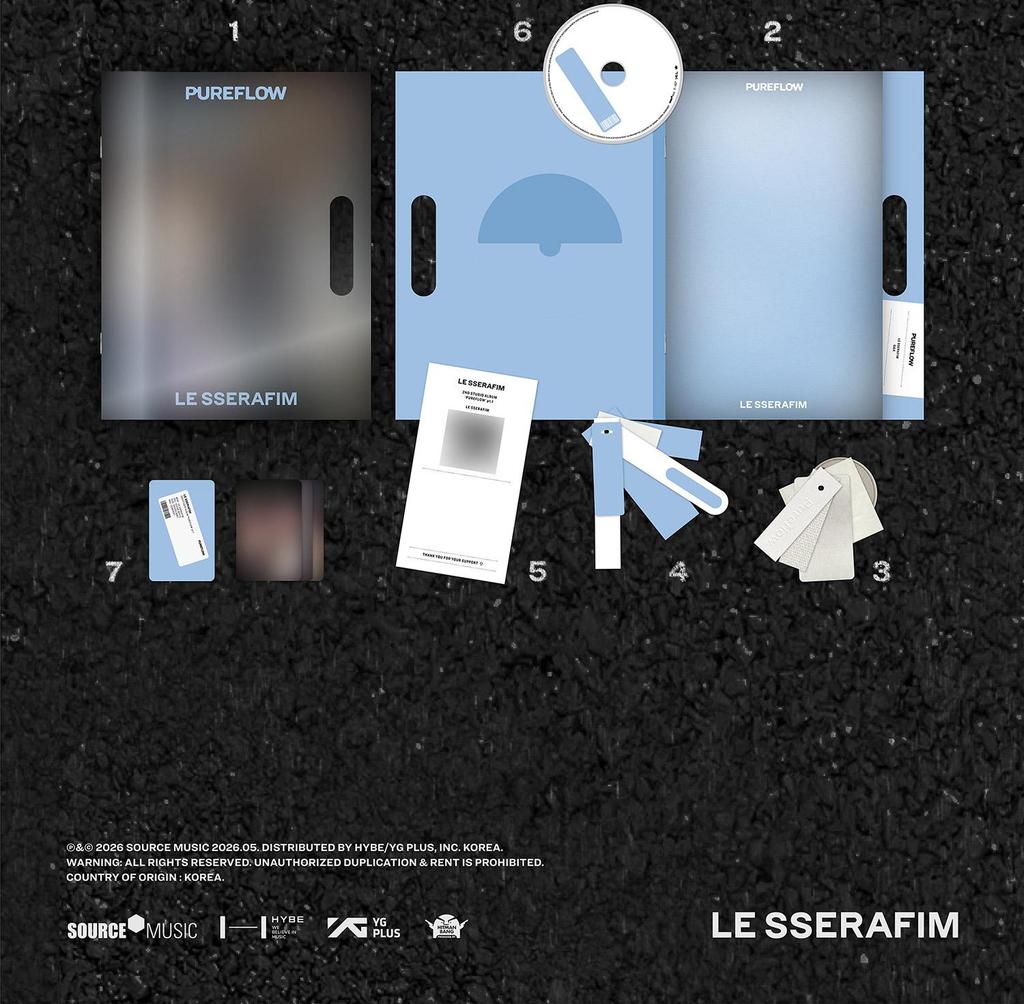 [POB] LE SSERAFIM [PUREFLOW] pt.1 2nd Studio Album (Compact ver.)