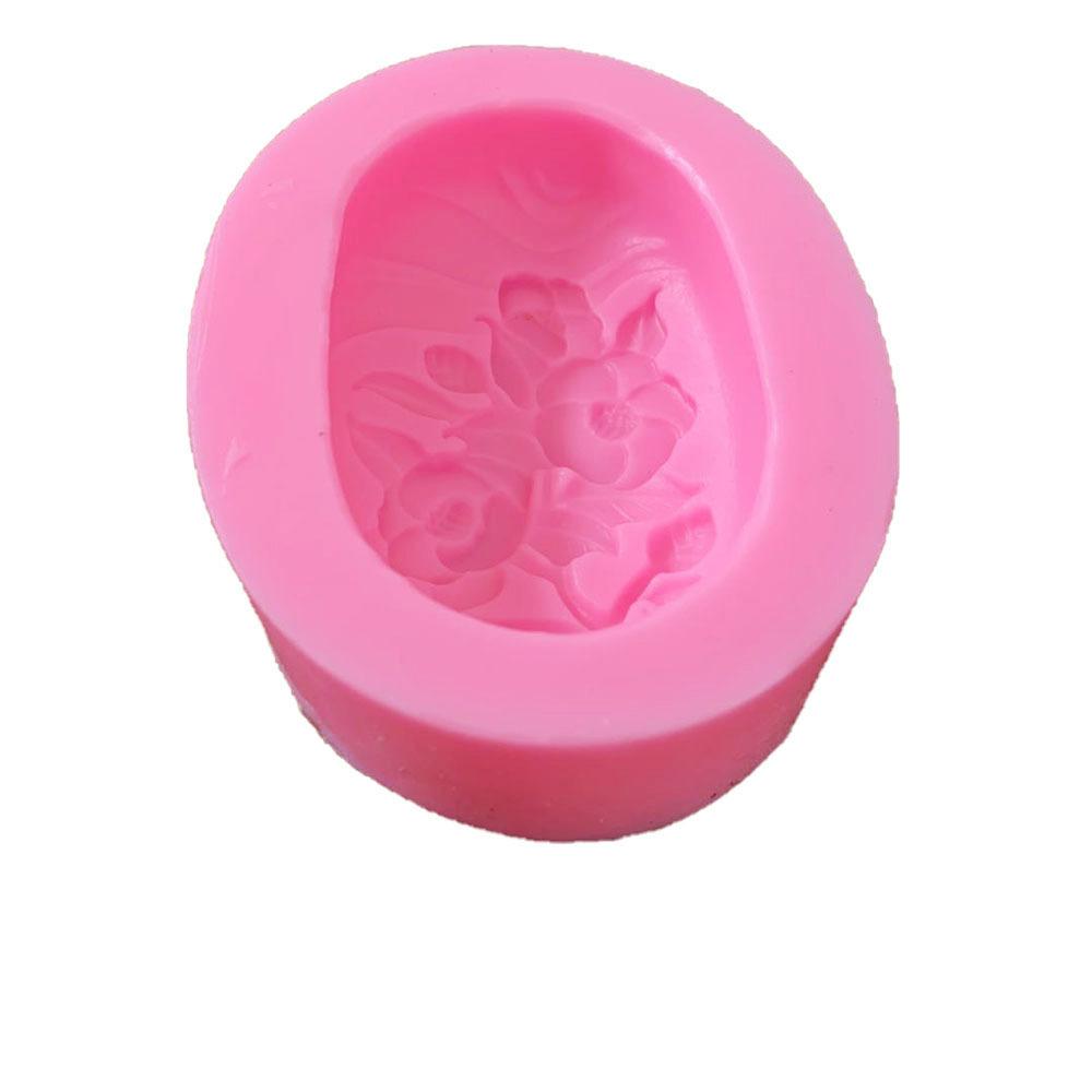 Factory Cheap Popular 3D Classic Big Nice Taurus Flower Leaves & Buds Graphic Silicone Handmade Loaf Soap Candle Ornament Mold