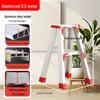 Heavy-Duty Aluminum Double-Sided A-Frame Telescopic Ladder for Household and Attic Use