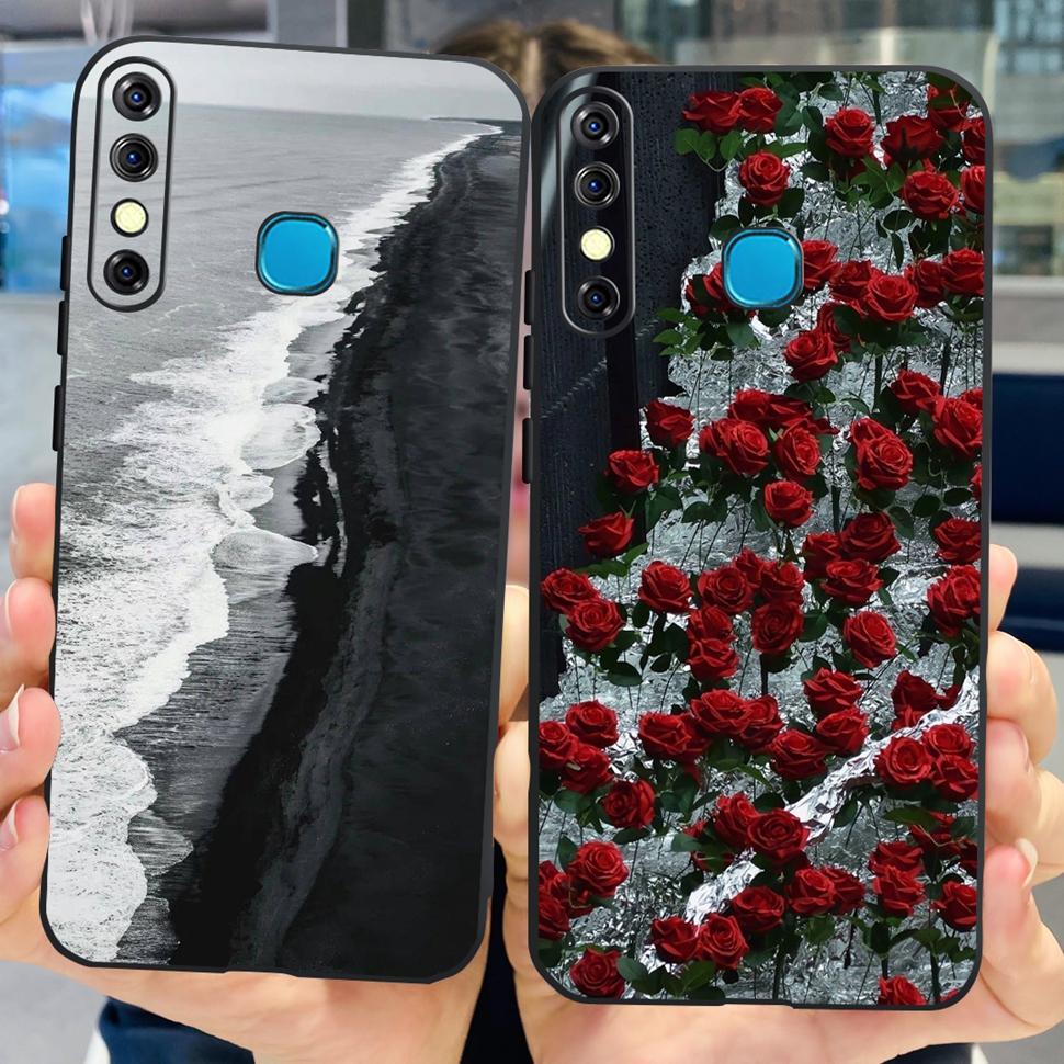 For Infinix Hot 8 2019 Case Cute Panda Butterfly Soft TPU Phone Case For Infinix Hot 8 Hot8 Back Cover X650C X650B Coque Bumper