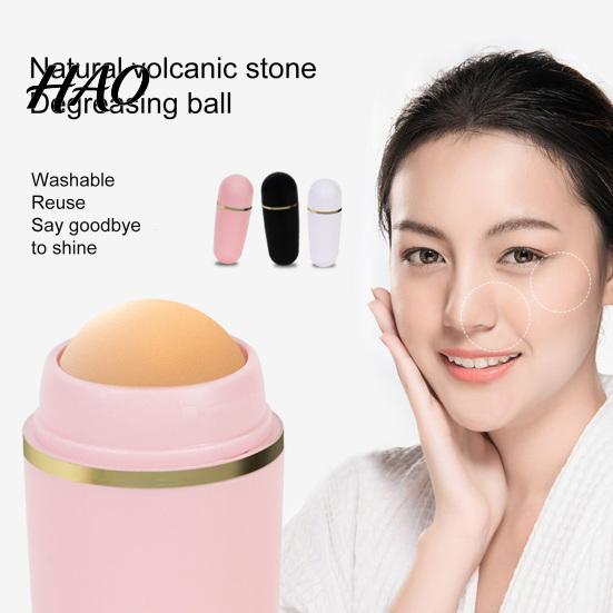 Volcanic Stone Oil Absorber Absorbent Roller Detachable Instant Results Shrink Pore Face Control Portable Absorbing for Woman