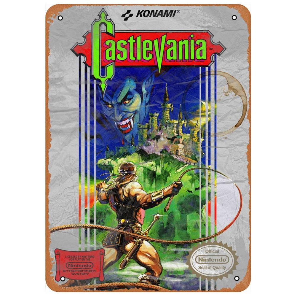 Metal Tin Signs Plaque Video Game Wall Decoration Vintage Art Posters Iron Painting for Man Cave Home Cafe Game Room Club Bar