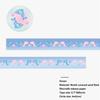 Washi Tape with Sand-Coated Shimmer Film Cute Tomato Deco Washi Tape Kawaii Four-leaf Clover Masking Tape with Release Paper