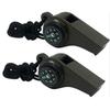1/2pc 3 in 1 Emergency Survival Whistle Compass Thermometer Referee Whistle Camping Hiking Outdoor Multifunction Whistle
