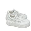 Korean ins simple little white shoes women's 2025 new fashion versatile casual sports thick baseplate shoes German training shoes