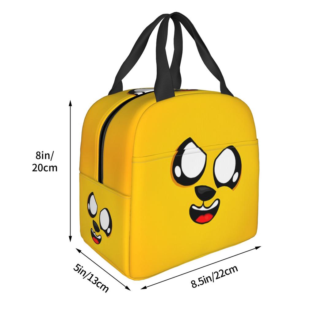 Custom M-Mikecracks Insulated Lunch Bag for Women Men Portable Cute Thermal Cooler Lunch Box School