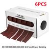 Rolo de Lixa Pano Esmeril Lixamento Folhas Abrasivas 80/150/240/320/400/600 Grãos Lixa Lixamento Folhas Abrasivas com dispensador