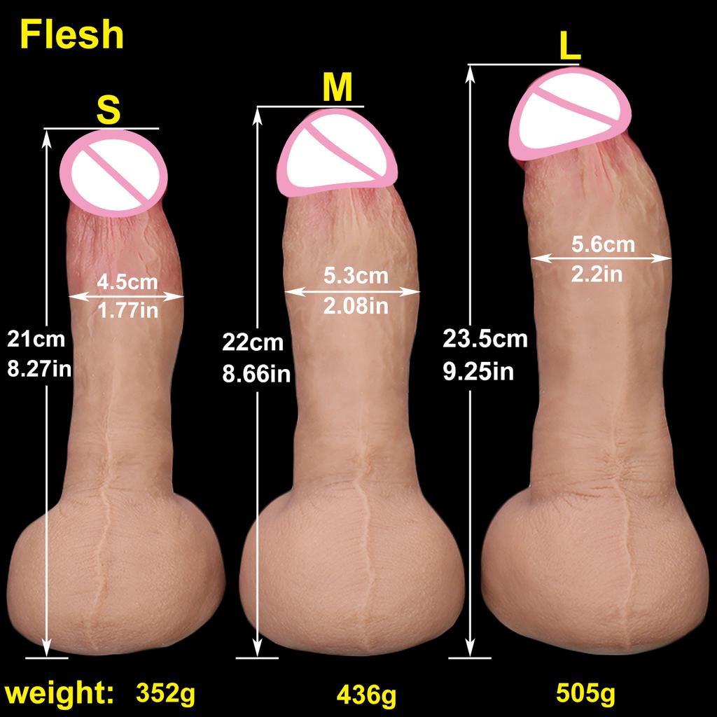 Cheap Soft Skin Feel Realistic Thick Dildo Gay Masturbators Silicone Dick Big Suction Cup Penis Anal Plug Sex Toy for Men Women
