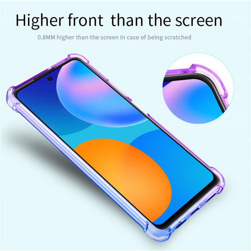 Colorful Soft Tpu Air Bag Case For P Smart 2021 2020 2019 P40 P30 Lite Anti -Knock Cell Phone Cover
