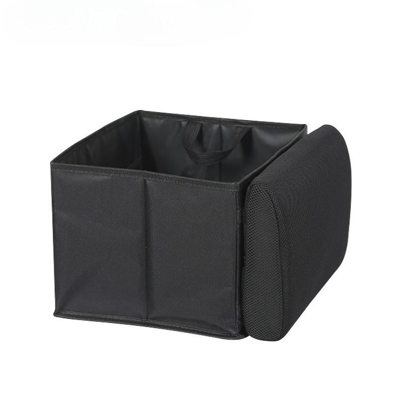 

2-in-1 multifunctional car lumbar pad+storage box, portable folding storage box, also suitable for travel lumbar support