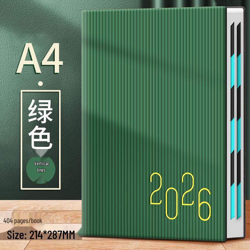 2026 A4 Daily Planner: Efficient, Thick, Self-Fillable Timeline Notebook