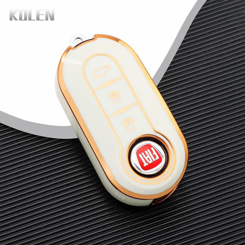 Husă Carcasă Pliabilă Cheie Auto TPU Fob Pentru FIAT 500 Ducato panda Punto 500L lancia musa Pentru Citroen jumper Pentru Peugeot Boxer