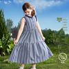 Girls' Retro Plaid Sleeveless Princess Dress