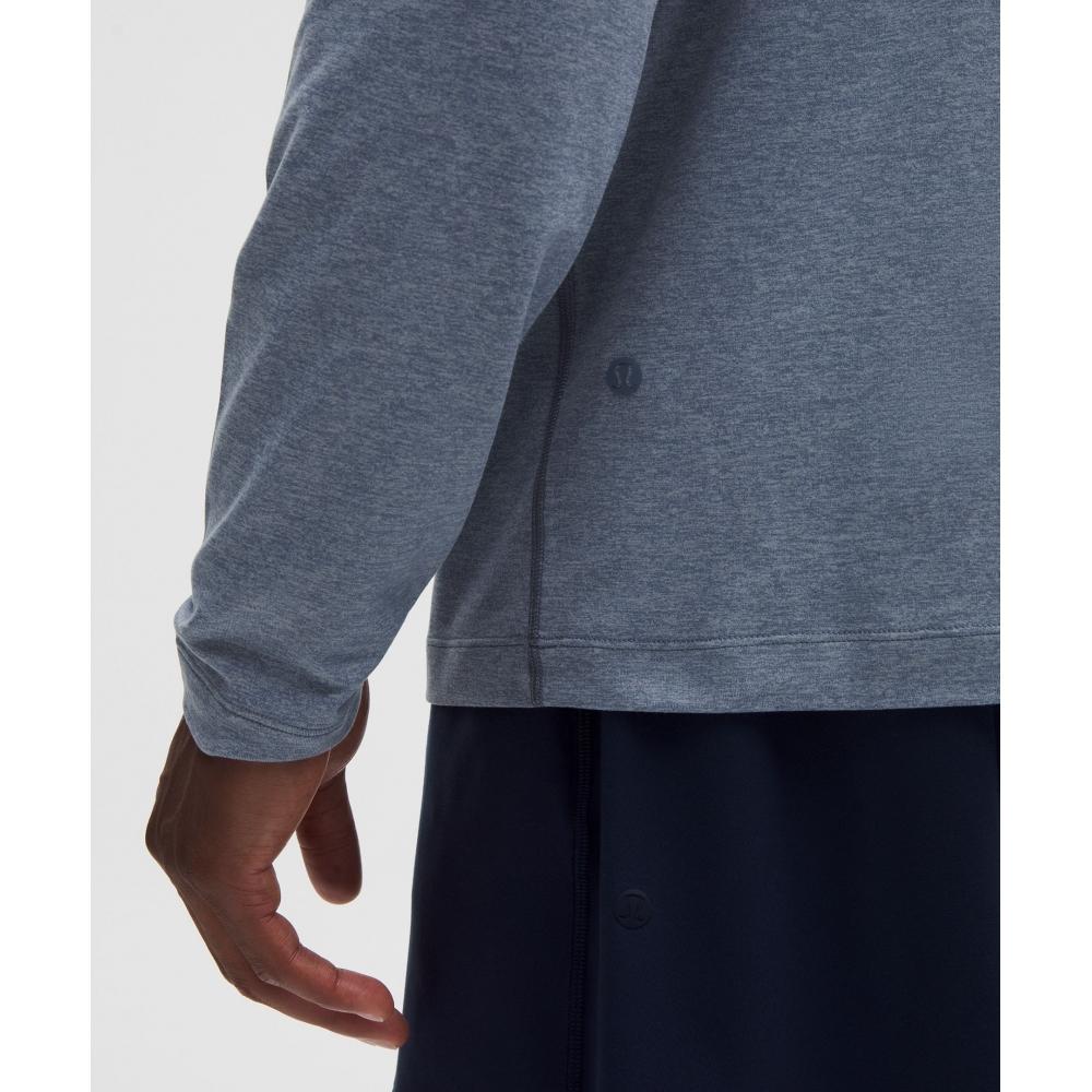 Lululemon Soft Jersey Pullover Hoodie Heathered Oasis Blue Heathered Chambray