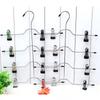 4 Layers Space Saving Storage Organizer Clothes Pants Skirt Racks Holder Trousers Clip Hangers