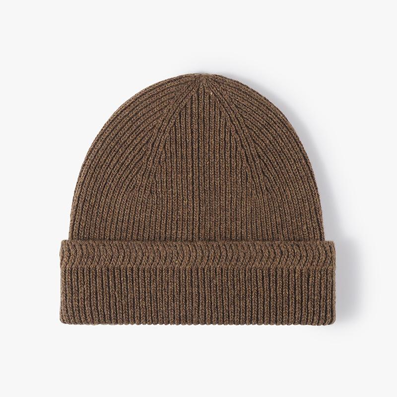 Hat Women's Autumn and Winter Women's Baotou Hat Warm Ear Protector Cold Hat Outdoor Thickened Knitted Hat Cold-proof Light Luxury