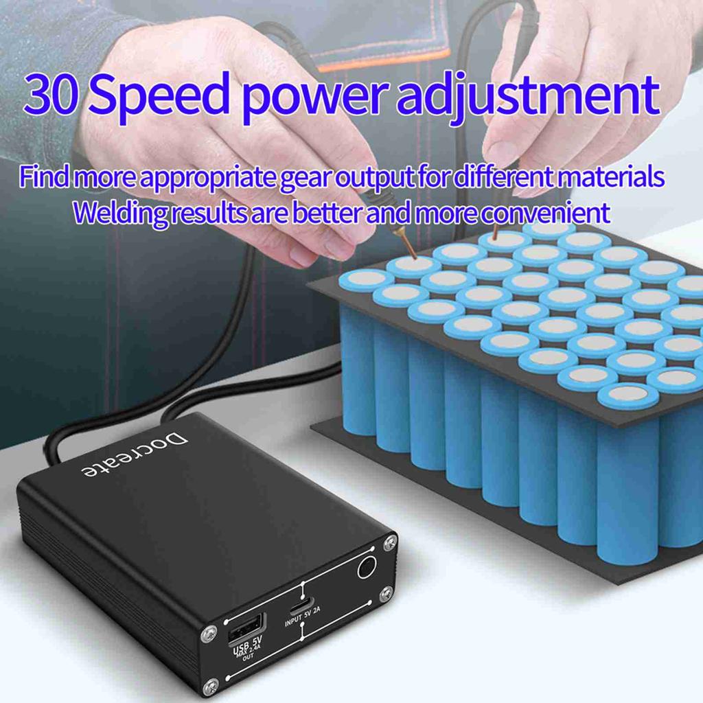 Spot Welding Machine 30 Gears Power Adjustment 5500mAh Handheld Portable Spot Welder with   Display