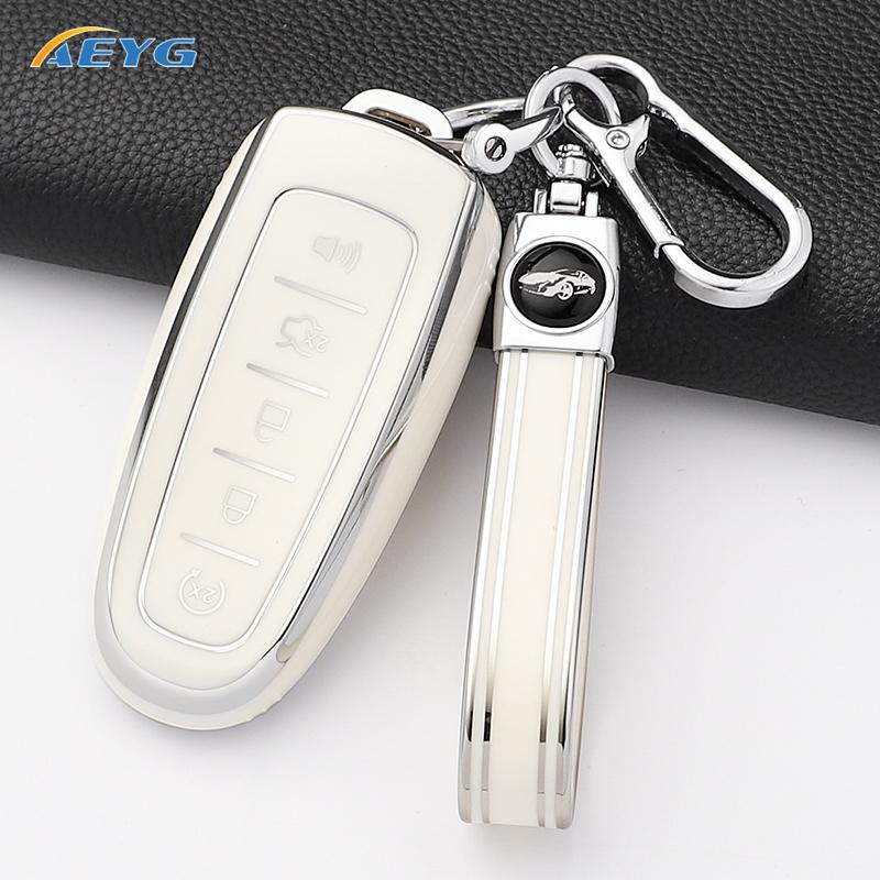 New Soft Tpu Car Key Case Cover Shell For Ford Explorer Edge Escape Flex Taurus 2011 2012 2013 2014 5 Buttons Accessories