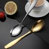1Pc Coffee Stirring Spoon Cutlery Set Juice Gold Silver Tea Spoons Ice Cream Long Handle Scoop Tableware Kitchen Tools