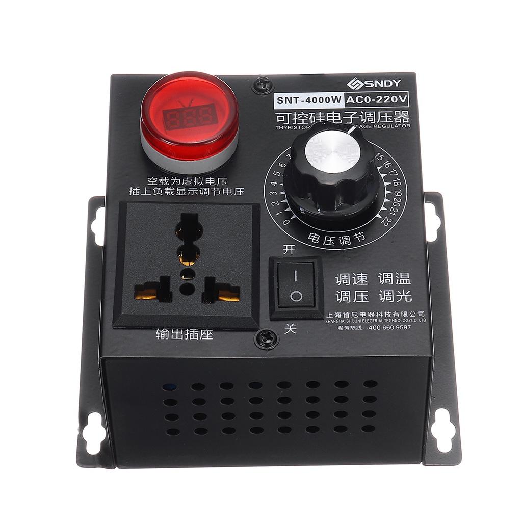 AC 4000W 220V Transformer Motor Speed Fan Control Controller RA Voltage Regulator Variable Step Down Voltage Converter