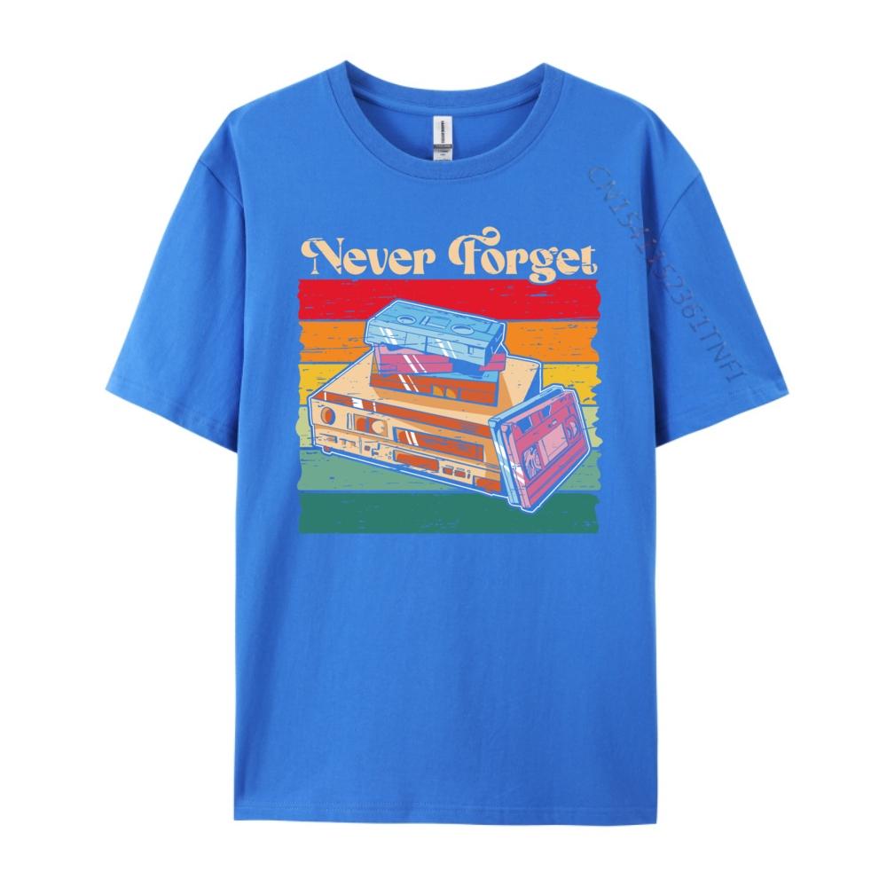 Retro Vhs Kassette Luxus T-Shirt Herren Hochwertige Shirts Übergroß Geek