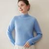 Autumn Winter Twelve-Needle Ribbed Cashmere Sweater Women's Warm Fashion Pullover