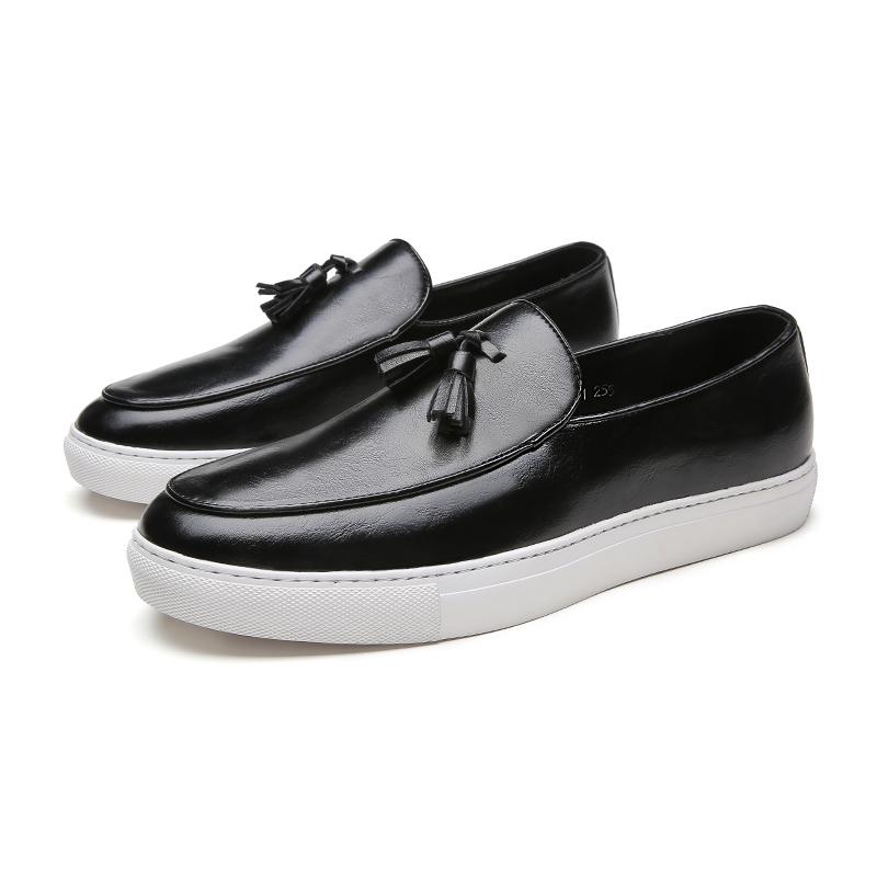 Fashion Autumn Loafers Men's Tassel Slip-On Slip-On Comfortable Men's Leather Shoes Casual Shoes Fashion Oxford Shoes Large Size 38-47