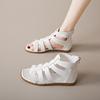 Fashion 2025 Women's Sandals Summer Elegant Casual Low Heels Flats Gladiator White Fish Toe with Best Selling Woman Shoes