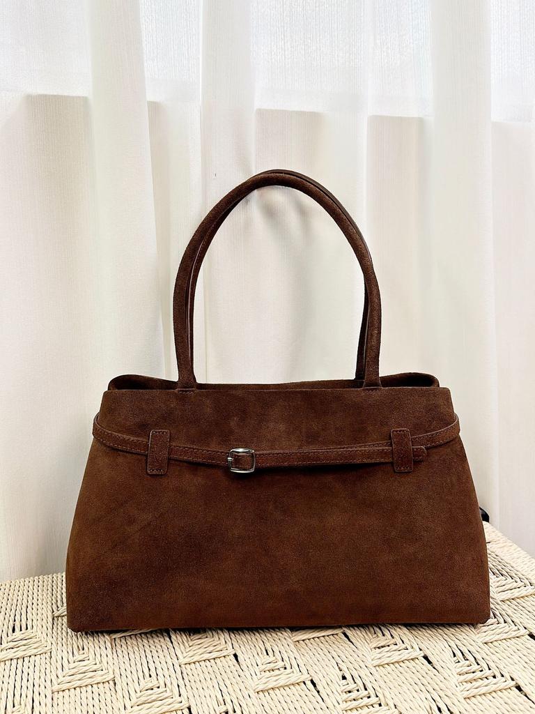 And New Style Small Capacity Real Leather Shoulder Bag With Strap Large Capacity Handbag Single Compartment Bag