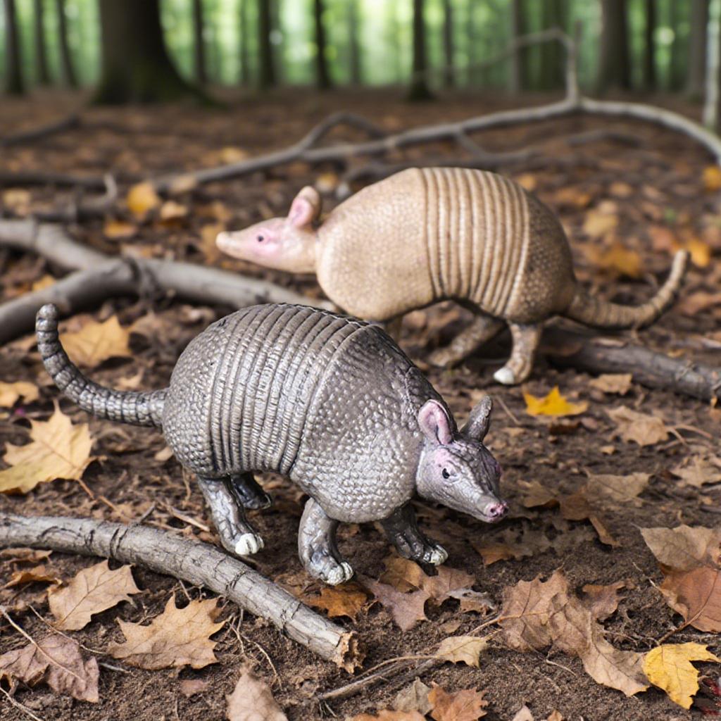 Oenux Wild Animals Simulation AArdvark Anteater Armadillo Pangolin Ant Natural Enemy Figurines PVC Model Collection Kid Toy Gift