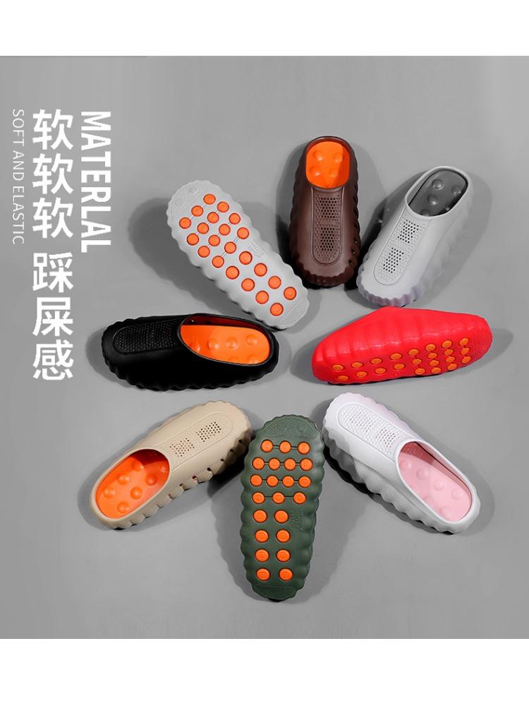 Nuevas Pantuflas para Mujer de Exterior Suaves con Suela Gruesa Chanclas Sandalias Transpirables para Hombre Antideslizantes Pantuflas de Baño Sandalias de Playa de Verano