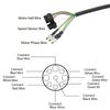 Electric Bike Motor Extension Cable Motor Convert Extension Cable 9Pin Conversion Line Waterproof Connector Electric