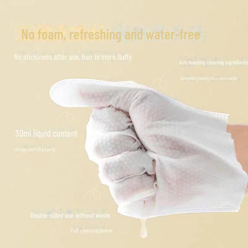 Pet Disposable Bathing Gloves & Deodorant Wipes for Cats & Dogs