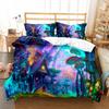 Psychedelic Mushrooms Duvet Cover Set  Polyester Comforter Cover King Queen Size For Kid Boy Girl Bedding Set With Pillowcase
