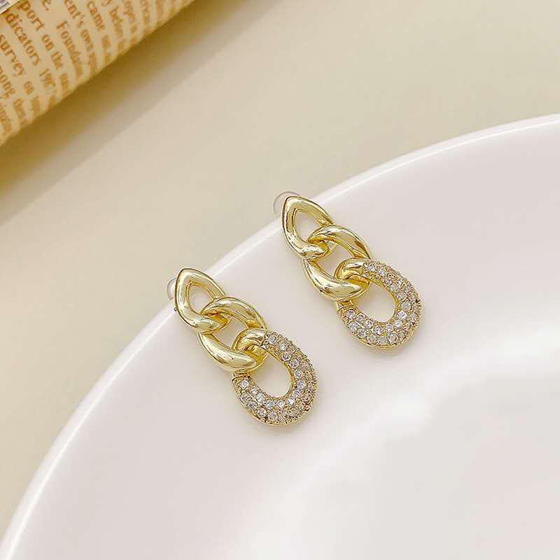 

Элегантные геометрические серьги-цепочки в стиле Коко с серебряной иглой s925 и циркониевыми гвоздиками - Длинный нишевый дизайн