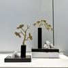 Chinese Zinc Alloy Base Resin Welcoming Pine Accessories Opening Gifts Home Room Furnishing Crafts Office Desk Decoration Items