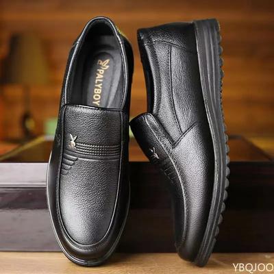 Herenmode Zachte Zool Schoenen Luxe Formele Leren Schoenen Heren Ademende Instappers Slip-on Zwart Rijden Heren Schoenen