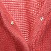 Chloe Long Sleeve V Neck Knit Cardigan 40 Pink Women Used