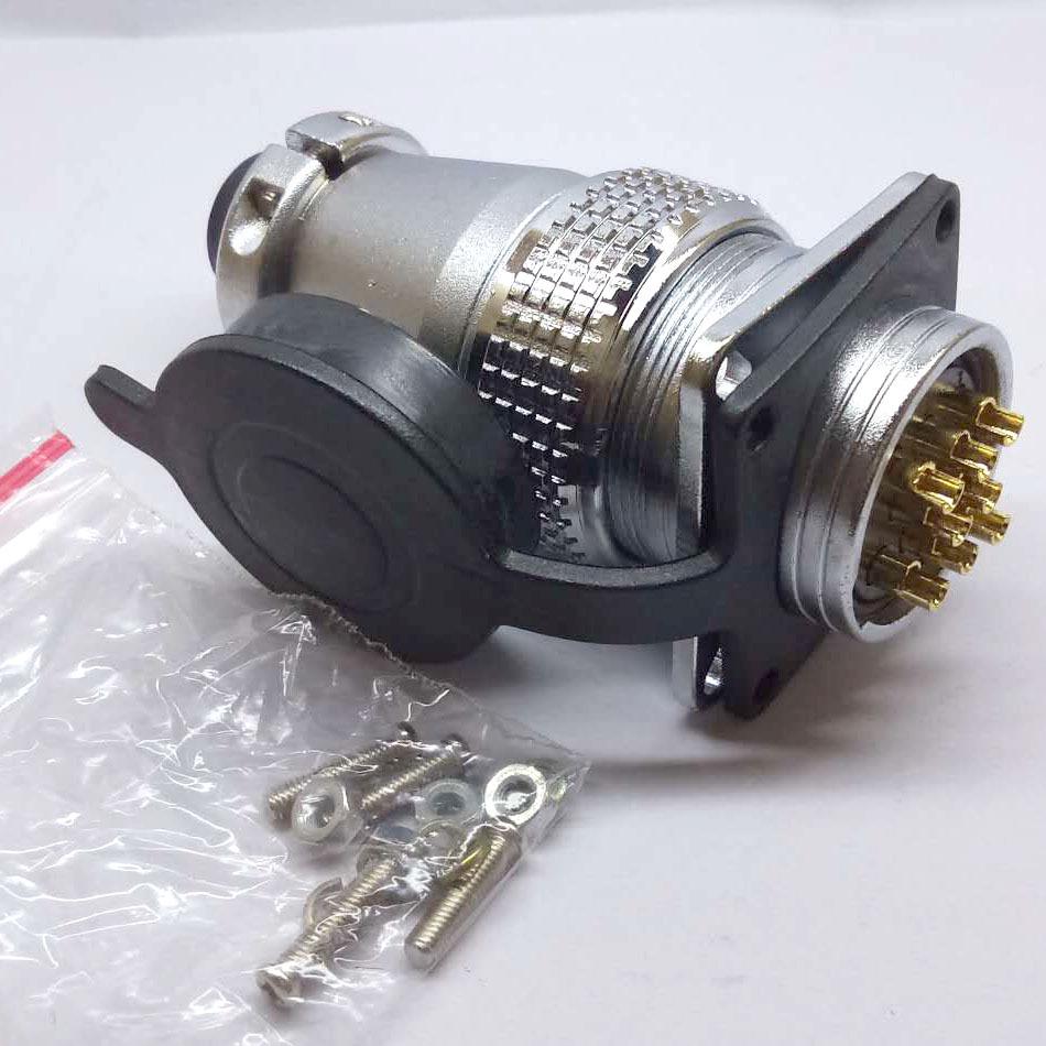 Feida Yongfeng P28 Aviation Plug 26-core 2-pin Metal Connector with Dust Cover Square Socket
