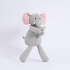 BobyBobo Gray Corduroy Elephant Soothing Plush Toy for Babies - Ideal Children's Birthday Gift