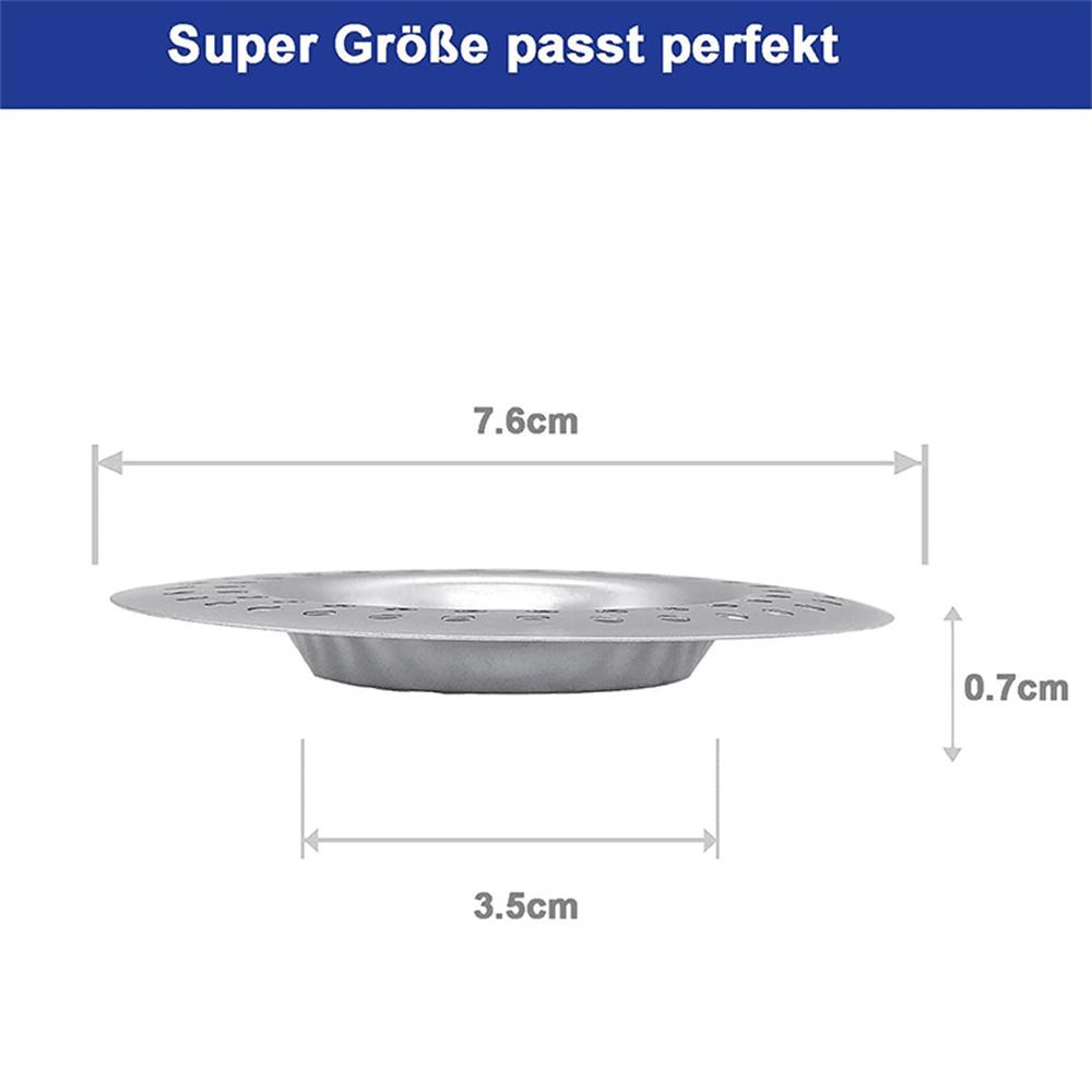 

7.5cm Bathtub Hair Catcher Stopper Stainless Steel Shower Drain Hole Filter Trap Kitchen Metal Sink Strainer Floor Drain