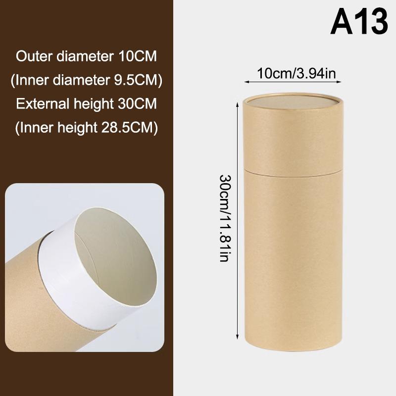 1 Stück ätherisches Öl Flaschenröhrchen Verpackungsbox Kraftkartonröhrchen Runde Kraftpapierbehälter für Stifte Teedose Kaffee