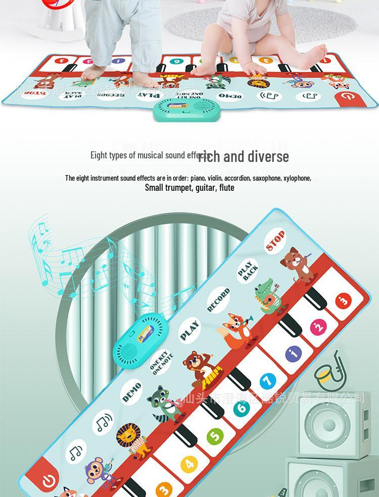 Interactive Children's Piano Mat: Educational Music Carpet for Parent-Child Play
