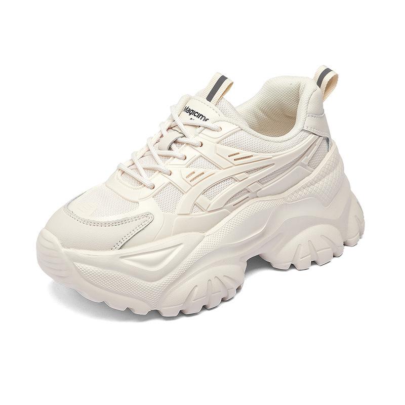 Dad shoes new spring and summer breathable mesh thick-soled fried street Xiaobai casual sports shoes