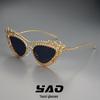 2025 Rhinestone Cat-eye Sunglasses: Trendy Crystal Butterfly Glasses for Men & Women