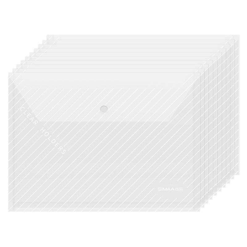 SIMAA A4 Snap Button Waterproof Document Bags