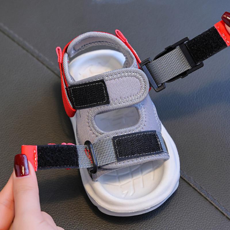 Children's Sandals for Boys New Summer Soft-soled Anti-Slip Velcro Beach Shoes for Boys, Boys, Kids, Middle-Aged and Adults