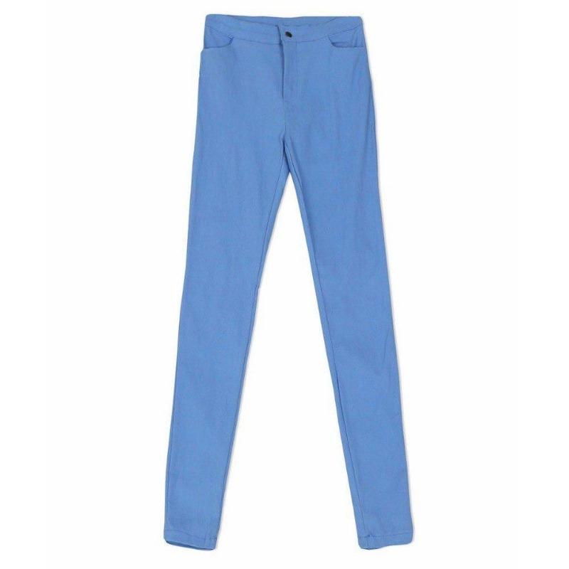 

Эластичные тонкие джинсы с высокой талией, женские однотонные брюки-карандаш больших размеров, джинсы скинни 3XL